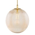 ARGON lampa wisząca żyrandol kaskadowy kule mosiądz ryflowanie miodowa PALOMA 6311
