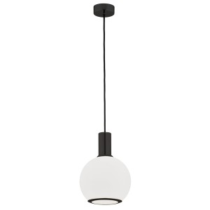 ARGON czarna lampa wisząca z kloszem kulistym SAGUNTO PLUS 8564