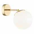 ARGON regulowany IP44 kinkiet lampa ścienna złota z mleczną kulą SATELITE PLUS 4744