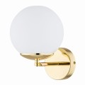 ARGON regulowany IP44 kinkiet lampa ścienna złota z mleczną kulą SATELITE PLUS 4744