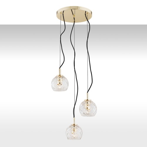 ARGON lampa wisząca złoty żyrandol kaskadowy kryształ szkło ekstrawagancki OVIEDO 1463   1.jpg