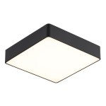 ARGON kwadratowy plafon czarny mleczna szyba lampa sufitowa natynkowa 4XE27 ONTARIO 1580