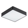 ARGON kwadratowy plafon czarny mleczna szyba lampa sufitowa natynkowa 4XE27 ONTARIO 1580