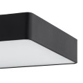 ARGON kwadratowy plafon czarny mleczna szyba lampa sufitowa natynkowa 4XE27 ONTARIO 1580