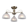 Lampa sufitowa antyczny mosiądz żyrandol 3XE27 patyna Moreti PND-40623-3-AB ITALUX 