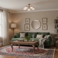 Żyrandol antyczny mosiądz lampa sufitowa 5XE27 patyna Moreti PND-40623-5-AB ITALUX 