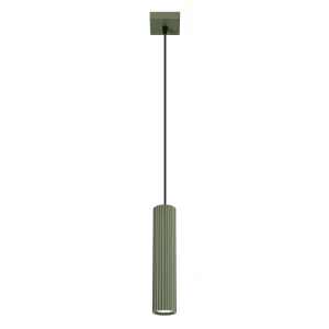 Lampa wisząca KARBON 1 zielony oliwkowy  SL.1611  SOLLUX LIGHTING
