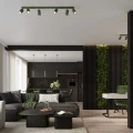 Lampa wisząca KARBON 1 zielony oliwkowy  SL.1611  SOLLUX LIGHTING