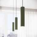 Lampa wisząca KARBON 1 zielony oliwkowy  SL.1611  SOLLUX LIGHTING
