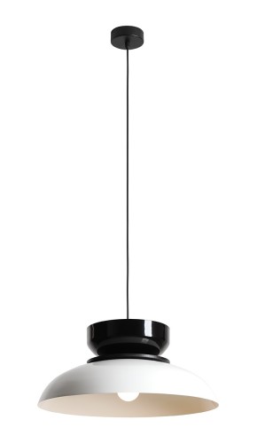 Lampa wisząca 1XE27 ALDO white gloss-black gloss 1152G2_3_C Aldex