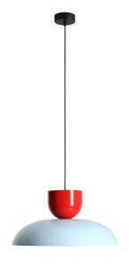 Lampa wisząca MILLO baby blue-red chilli 1144G29_19_C Aldex 
