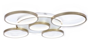 Lampa dekoracyjna sufitowa złota 120W z pilotem Sempre DL-Z03