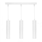 Lampa wisząca 3 x GU10 ESLA KJ217 biały LED DOMENO