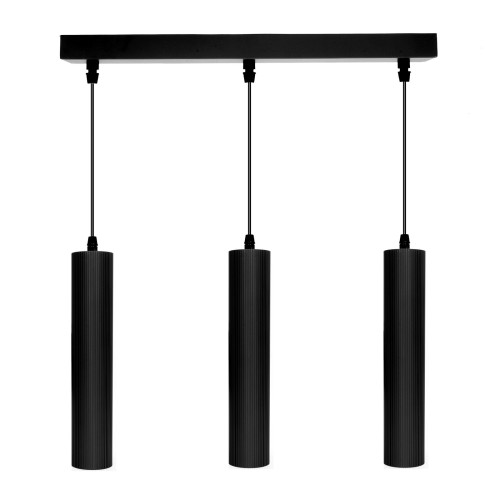 Lampa wisząca 3 x GU10 ESLA KJ217 czarny  LED DOMENO