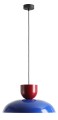 Lampa wisząca 1XE27  MILLO cobalt-red wine 1144G25_15_C Aldex