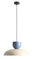 Lampa wisząca 1XE27 MILLO dark cream-dusty blue 1144G9_16_C Aldex