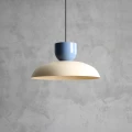 Lampa wisząca 1XE27 MILLO dark cream-dusty blue 1144G9_16_C Aldex
