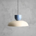 Lampa wisząca 1XE27 MILLO dark cream-dusty blue 1144G9_16_C Aldex