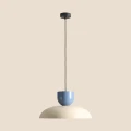 Lampa wisząca 1XE27 MILLO dark cream-dusty blue 1144G9_16_C Aldex