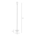 Lampa wisząca LOOP baby pink S 1125G18_S Aldex