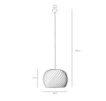Lampa wisząca NATURE CROSS M 1123G_M Aldex