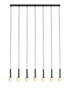 Lampa wisząca czarny żyrandol RIU black VII 1121T1 Aldex