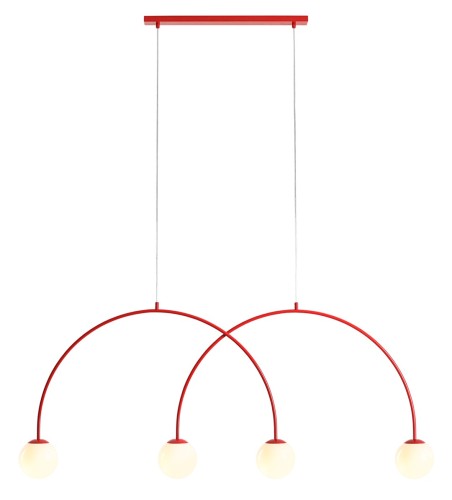 Lampa żyrandol czerwony UNA red chilli L 1116L19_L Aldex   1.jpg