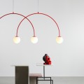 Lampa żyrandol czerwony UNA red chilli L 1116L19_L Aldex