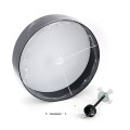 Lampa sufitowa czarna abażur Rondo 600 4245