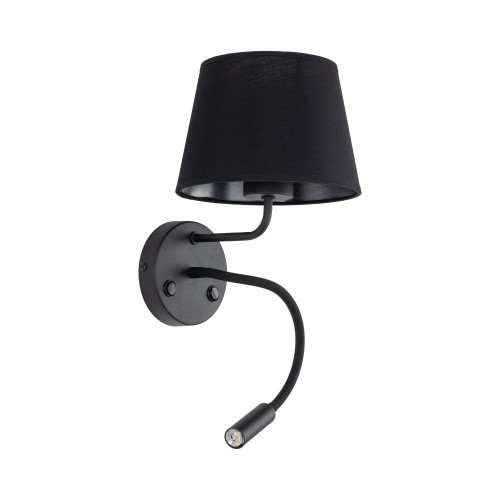 Hotelowa lampa do czytania  MAJA BLACK KINKIET 2 E27 + G9 10081 TKlighting   10081_MAJA_A.jpg