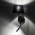 Hotelowa lampa do czytania  MAJA BLACK KINKIET 2 E27 + G9 10081 TKlighting