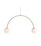 Lampa wisząca UNA 2 BEIGE beżowa  1116H17 ALDEX