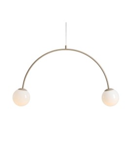 Lampa wisząca UNA 2 BEIGE beżowa  1116H17 ALDEX