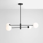 Lampa żyrandol HOMME black IV 1090PL_L1 Aldex