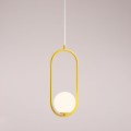 Lampa wisząca RIVA mustard I 1086G14 Aldex