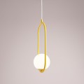 Lampa wisząca RIVA mustard I 1086G14 Aldex