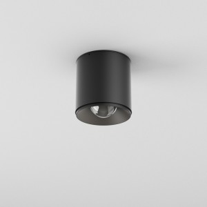 Lampa IP44 czarna do łazienki QRLED next hermetic M930 52° surface black 47063-M930-W3-00-12 AQFORM