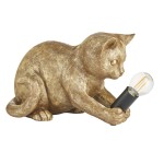 Lampa stołowa złoty kot KITTEN 107389 Endon Lighting