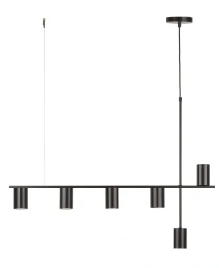 Lampa wisząca z reflektorami czarna Sigma Lighting VENDO 6 33695