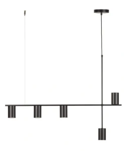 Lampa wisząca z reflektorami czarna żyrandol VENDO 5 33692 Sigma Lighting 