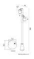 Lampa stojąca ogrodowa 2XGU10 Dublo DBL-1000 SU-MA