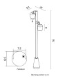 Lampa ogrodowa stojąca 2XGU10 Dublo DBL-700 SU-MA