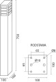 Lampa ogrodowa ARKAD 275 XL