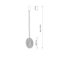 Lampa wisząca AURA LED bursztynowa 12233 NOWODVORSKI