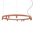 Lampa wisząca żyrandol FOURTY ROUND LED XI ZWIS TERRACOTTA 12420 NOWODVORSKI