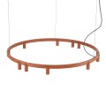 Lampa wisząca żyrandol FOURTY ROUND LED XI ZWIS TERRACOTTA 12420 NOWODVORSKI