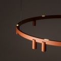 Lampa wisząca żyrandol FOURTY ROUND LED XI ZWIS TERRACOTTA 12420 NOWODVORSKI