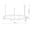 Lampa wisząca żyrandol FOURTY ROUND LED XI ZWIS TERRACOTTA 12420 NOWODVORSKI