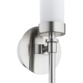 Lampa na ścianę PRESTON 8979 kinkiet nikiel mleczne szkło glamour 8979 Argon
