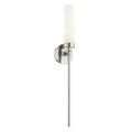 Lampa na ścianę PRESTON 8979 kinkiet nikiel mleczne szkło glamour 8979 Argon